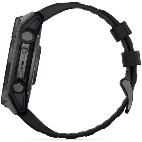 Смарт-часы Garmin Fenix 8 Solar 51mm Sapphire Carbon Grey DLC Titanium with Black/Pebble Grey Silicone Band (010-02907-11) фото 12