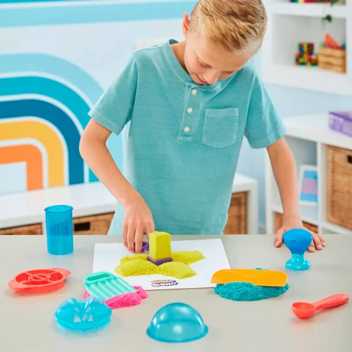 Набор песка для детского творчества Kinetic Sand Цветные приключения 3 цвета 907 г (71647) фото 5