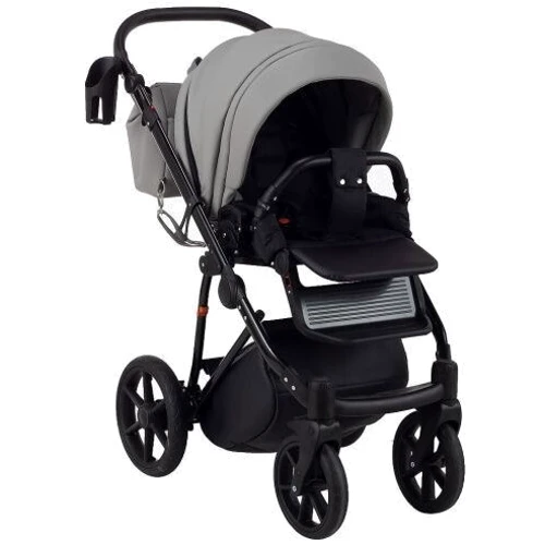 Коляска 2 в 1 Bair Infinity шкіра 100% BI-2232-AMO grey (сірий): Кількість блоків 2