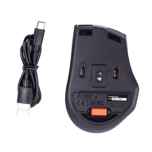 Мышь A4Tech FB35C Smoky Grey: Эргономика для правой руки