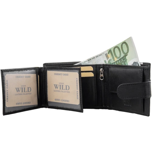 Мужское портмоне Always Wild черное (DNKN0035L-SCR3193-bl): Пол Мужской