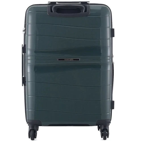 Чемодан Semi Line 23" (M) Petrol (T5586-3): Фактура Матовая, Гладкая