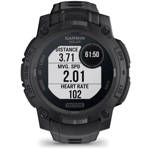 Смарт-часы Garmin Instinct 3 Solar 45mm Tactical Edition Black with Black Band (010-02934-50) фото 8