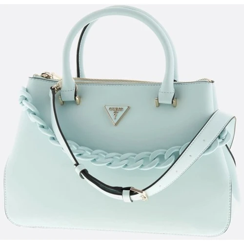 Сумка жіноча GUESS CORINA STATUS SATCHEL світло-бірюзова (HWVP8766060-ICE)