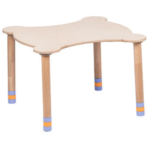 Стол фигурный без кармана Indigo Wood (натуральное дерево/индиго) (29707N)