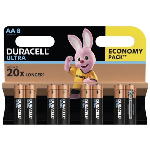 Duracell AA Ultra Power LR6 8шт (5004807)