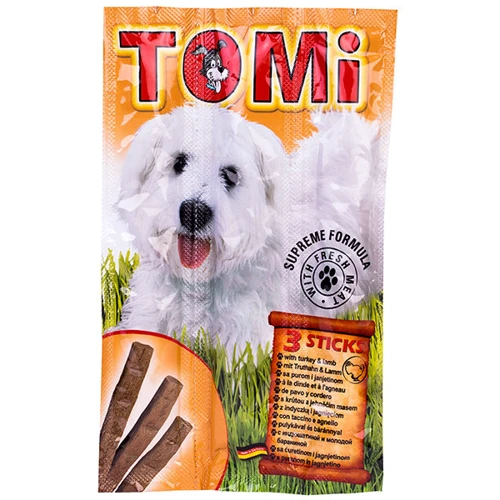 Ласощі TOMi Sticks Dog Turkey & Lamb для собак з індичкою і ягням 30 г