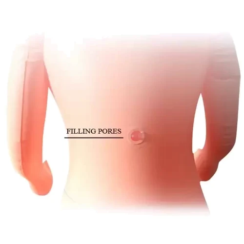 Надувная кукла Finish Girl с вставкой из киберкожи и вибростимуляцией, BM-015001