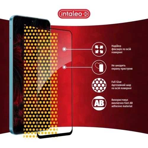 Аксессуар для смартфона Intaleo Tempered Glass Full Glue Black for Xiaomi Poco X5 фото 6