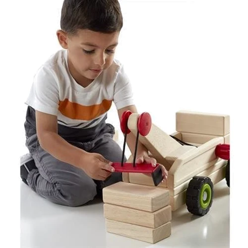 Игрушка Guidecraft Block Science Trucks Большой эвакуатор (G7532)