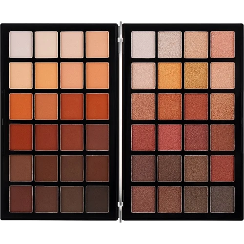 Makeup Revolution Colour Book Shadow Palette Тени для век Палетка 48 цветов 38.4 g: Тип теней Запеченные