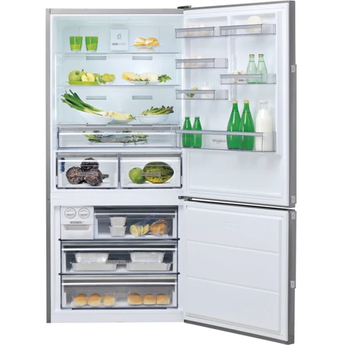 Холодильник Whirlpool W84BE 72 X: Додаткові можливості Перенавішування дверей, Швидке охолодження, швидка заморозка, дисплей