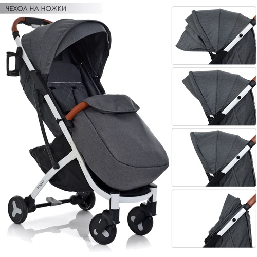 Візок Bambi Yoga II M 3910-11 Сіра: Кількість блоків 1