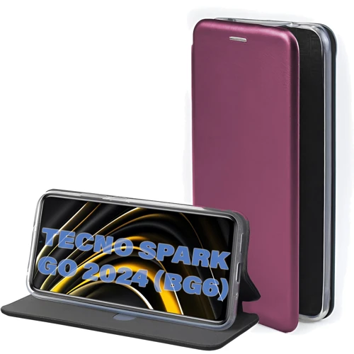 Аксессуар для смартфона BeCover Book Exclusive Red Wine for Tecno Spark Go 2024 (BG6) (711253)