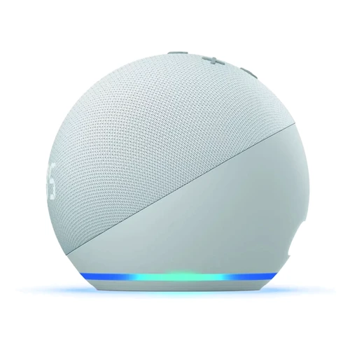 Акустика Amazon Echo Dot with Clock (4rd Generation) Glacier White (B07XJ8C8F7) фото 3