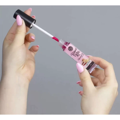 Блеск для губ с эффектом вибрации Secret Play - LIP GLOSS Vibrant Kiss Sweet Popcorn, 6 грамм