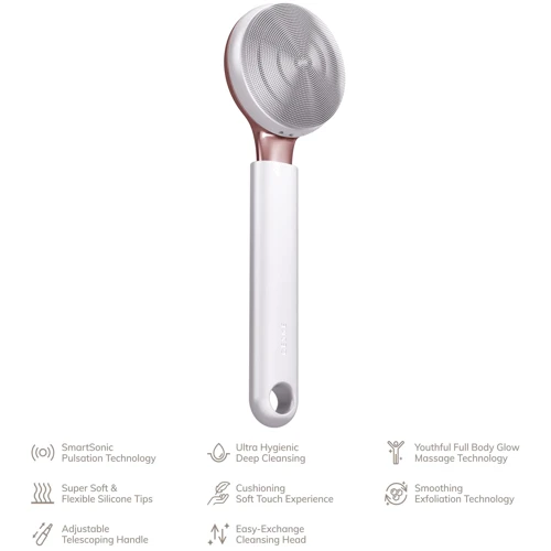 Ультразвукова щітка для всього тіла GESKE Sonic Full-Body Brush&Intensive Exfoliator 8в1 starlight фото 3