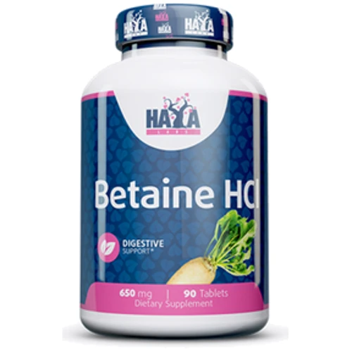 Haya Labs Betaine HCL 650 мг Бетаїн Гідрохлорид 90 таблеток