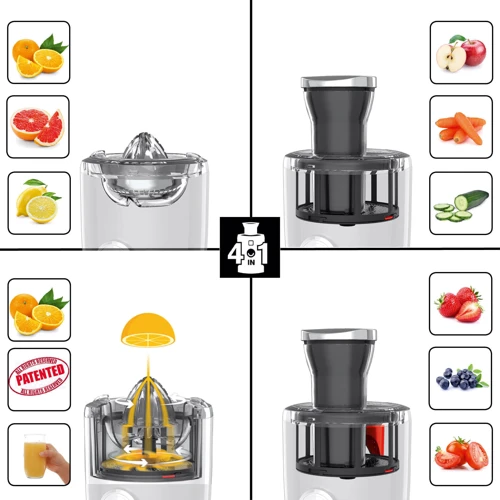Соковичавниця NOVIS Vita Juicer Black (6511.03.20): Матеріал корпусу Металл