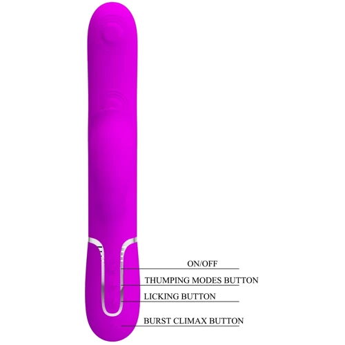 Пульсатор с клиторальным стимулятором LYBAILE Pretty Love Gigi Purple (BW-500035)