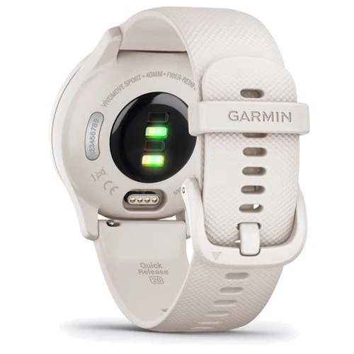 Смарт-годинник Garmin Vivomove Sport Ivory Case and Silicone Band with Peach Gold Accents (010-02566-01): Сенсорний екран есть