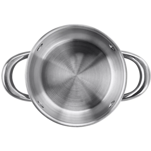 Кастрюля Fissman GULLIVER 14x7 см, 1.1 л со вставкой-пароваркой 14x6.5 см (5428): Форма Круглая
