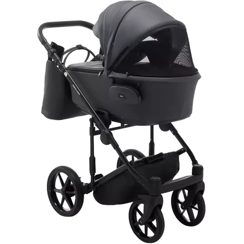 Коляска 2 в 1 Adamex Porto Light Экокожа SA-5 графит (625716): Материал колес EVA