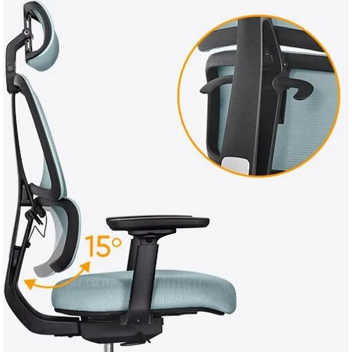 Комплект Mealux PowerDesk Lite White + Leo Air Plus Grey Blue (EVO-201 Lite W/W +Y 546 KBGL)