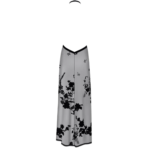 Платье Noir Handmade F312 Divinity long flocked mesh dress with open back Вlack, S