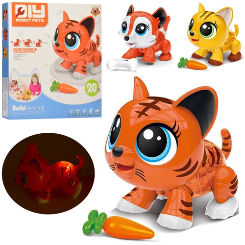 Интерактивная игрушка-конструктор Robot Pets 3 вида (K-77/78/79)