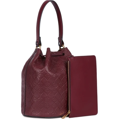 Женская сумка бакет-бэг Furla Corona S Drawstring бордовая (1034029): Пол Женский