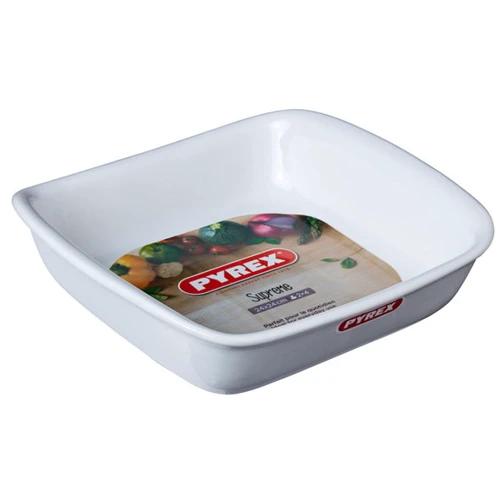 PYREX Supreme white квадрат 24х24см (SU24SR1): Крышка Нет