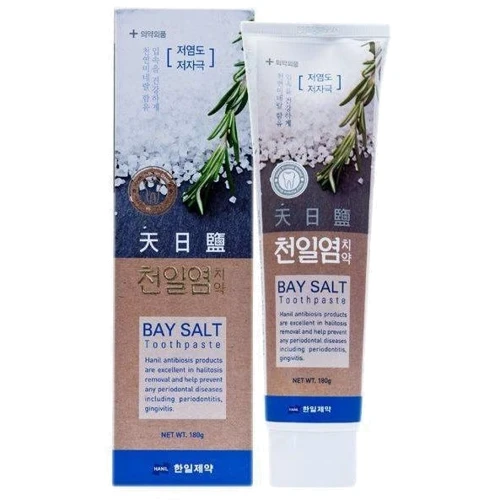Hanil Circle-patterned Bay salt Toothpaste Зубна паста з морською сіллю 180 g