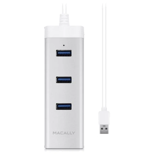 Адаптер Macally Adapter USB 3.0 to Ethernet + 3xUSB 3.0 (U3HUBGBA): Інтерфейс підключення USB 3.0