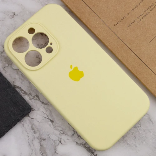 Чехол для iPhone Mobile Case Silicone Case Full Camera Protective Mellow Yellow for iPhone 15 Pro Max: Тип аксессуара чехол