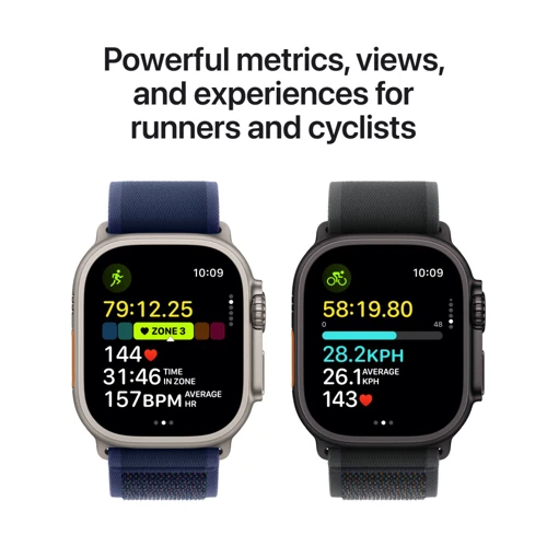 Apple Watch Ultra 2 2024 GPS + Cellular 49mm Natural Titanium Case з Tan Alpine Loop - Small (MX4E3UL/A): Екран OLED LTPO2 (яркость до 3000 нит) с технологиями Always-On Retina / 410х502 пикселей