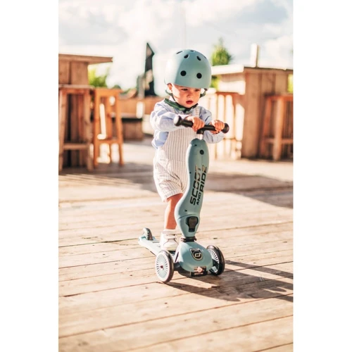 Самокат Scoot&Ride серии Highwaykick-1 серо-синий, до 3 лет/20кг фото 9