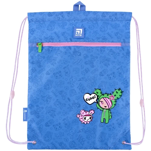 Сумка для взуття Kite Tokidoki (TK24-601M-1): Особливості Плечевые лямки, Петля для удобного подвешивания, Карман на молнии