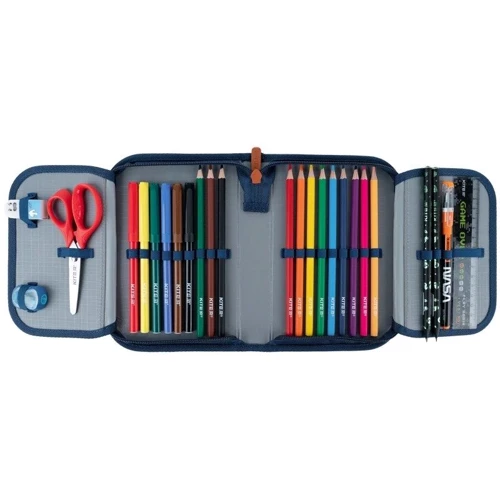 Пенал Kite 622H College Line boy с наполнением (K24-622H-2): Количество отделений 1