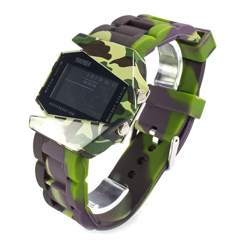 Наручний годинник Skmei 0817 Green Camouflage: Тип циферблата Цифровий (електронний)