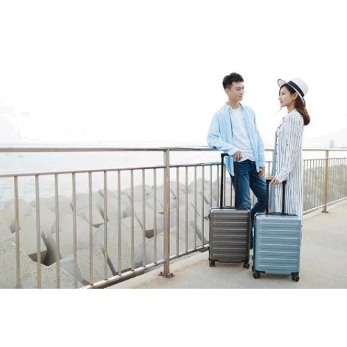 Валіза Xiaomi RunMi Ninetygo Business Travel Luggage 20" S блакитний (6970055342810/6941413216623): Фактура Тиснение, Матовая