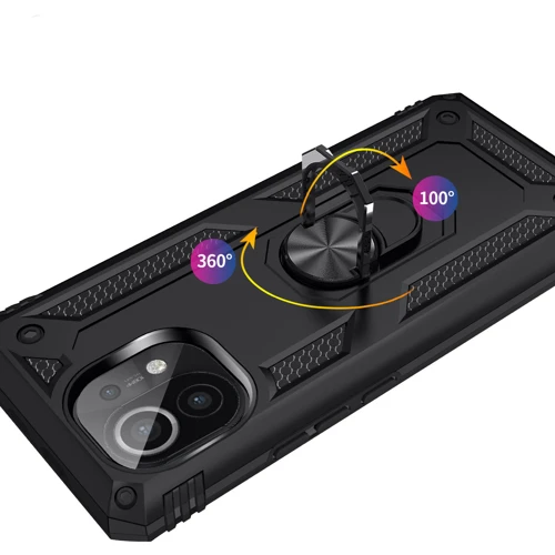 Чохол для телефона BeCover Military Black for Xiaomi Mi 11 Lite / Mi 11 Lite 5G (706642): Матеріал TPU (термополиуретан) и пластик