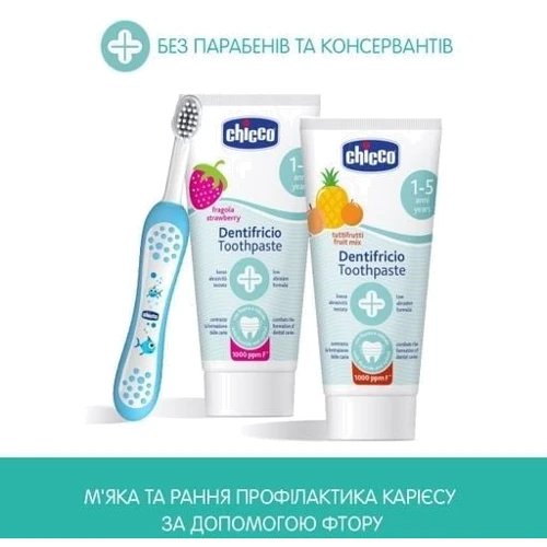 Зубная паста Chicco Клубника с фтором 50 мл (07429.00): Область применения Полость рта