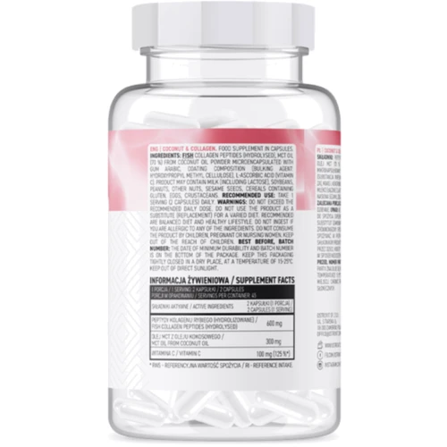 OstroVit Collagen & MCT Oil from coconut Морской коллаген + кокосовое масло MCT 90 капсул: Тип Коллаген
