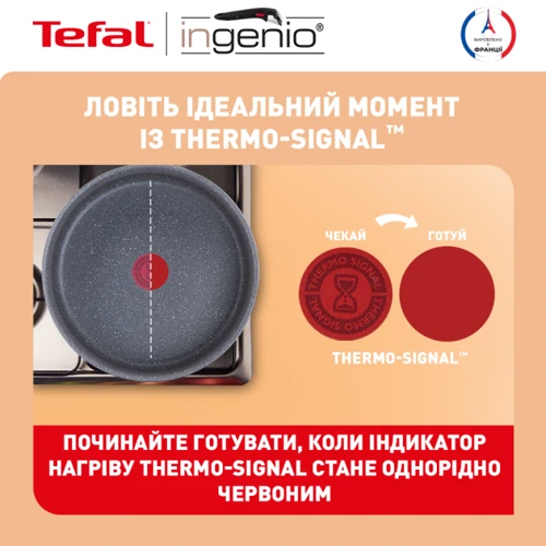 Набор сковородок Tefal Ingenio Natural Force 3 предмета (L3969102): Материал ручки Бакелит