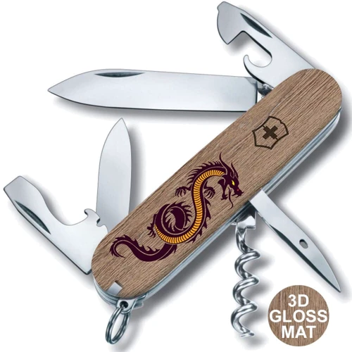 Мультитул Victorinox SPARTAN ZODIAC 3D Деревянный дракон 1.3603.7.Z3310h (Vx13603.7_Z3310h): Тип мини-мультитул