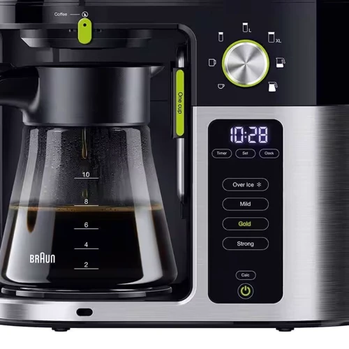 Кофеварка Braun KF 9050 BK: Объем резервуара для воды, л 1.25