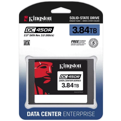 Kingston DC450R 3.84 TB (SEDC450R/3840G): Интерфейс подключения SATA III