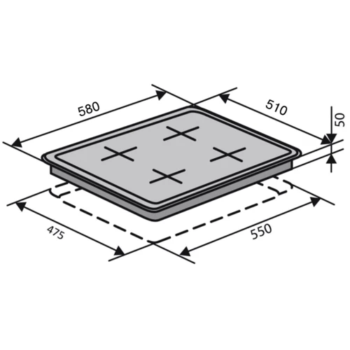 Варочная поверхность газовая Ventolux HG640 B2 CS (WH) фото 1