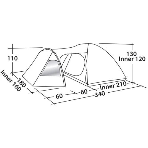 Палатка Easy Camp Blazar 300 Rustic Green (120384): Назначение туристические